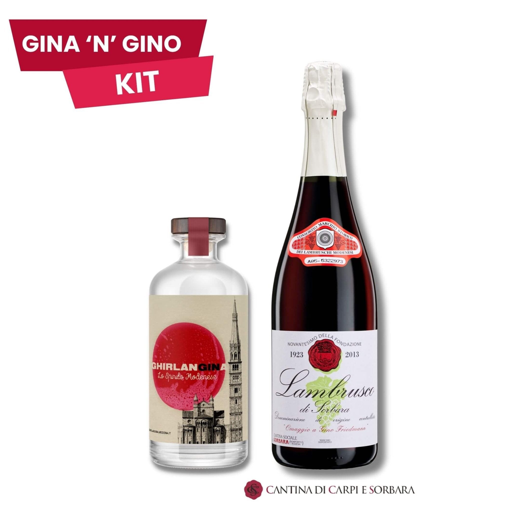 Gina’n’Gino KIT 🎁 (Gin + Lambrusco di Sorbara) - GhirlanGINa