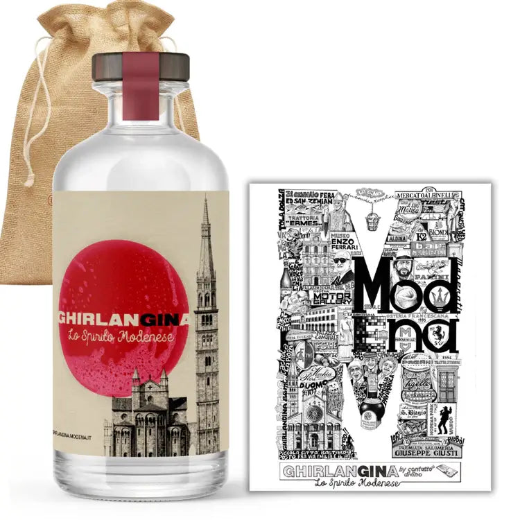 "M" di Modena Kit 🎁 (Bottiglia GIN + Stampa NeroKina Tiratura Limitata ) - GhirlanGINa