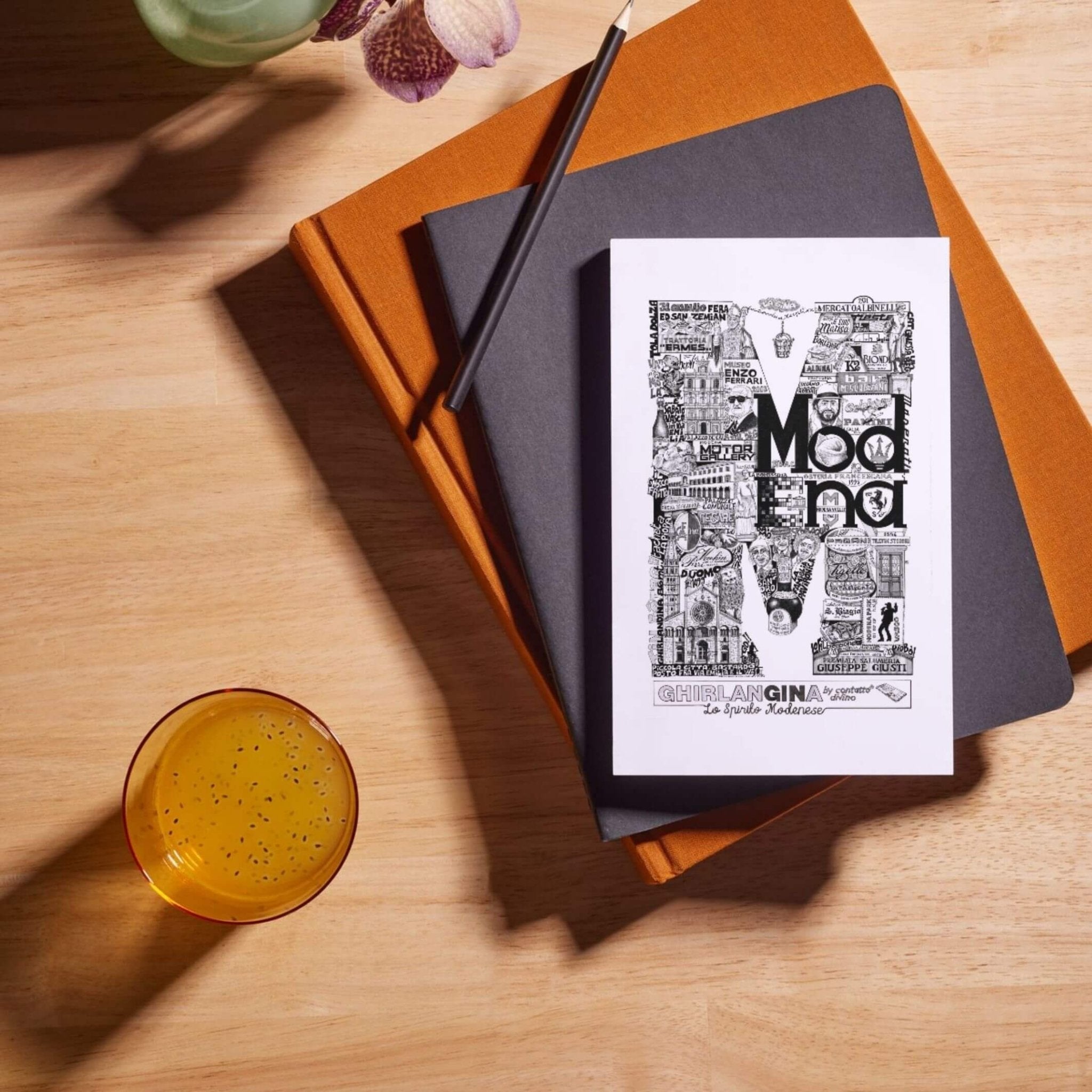 "M" di Modena Kit (🍾Bottiglia + 📄Stampa Tiratura Limitata) - GhirlanGINa