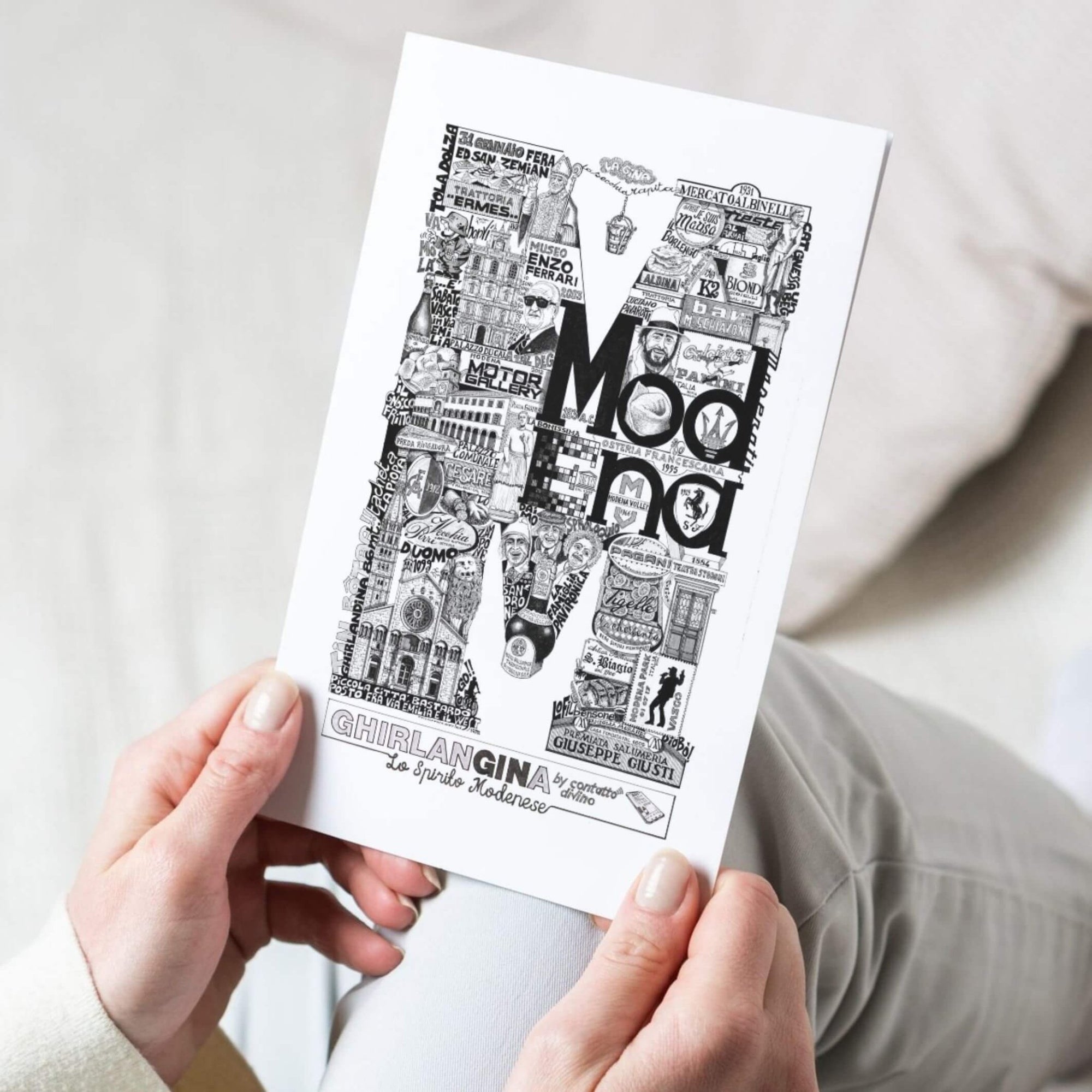 "M" di Modena Kit (🍾Bottiglia + 📄Stampa Tiratura Limitata) - GhirlanGINa