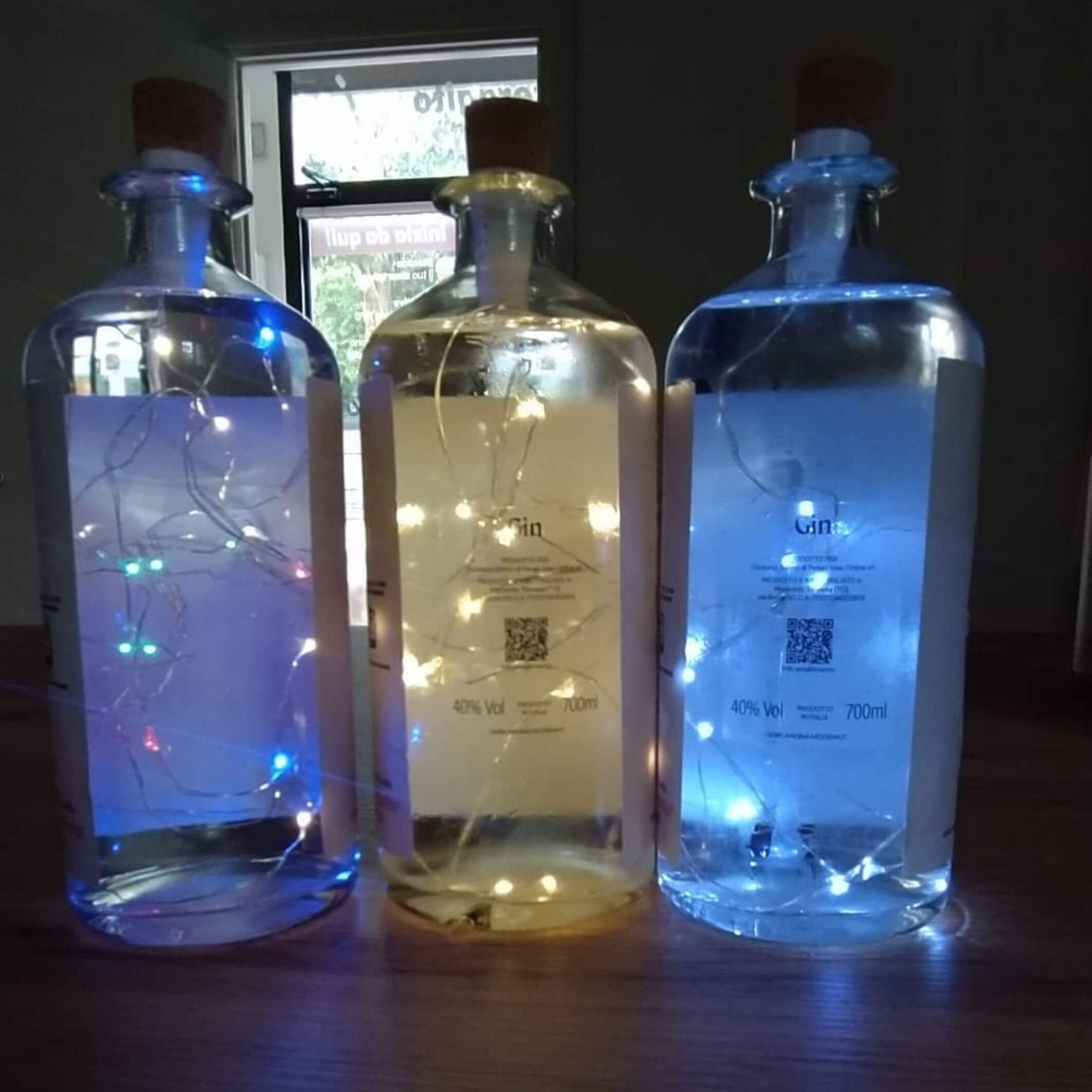 TOGO Kit 🎁 (Bottiglia GIN + Kit Lampada Led + Confezione Juta 100%) - GhirlanGINa