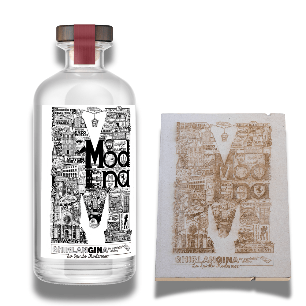 GhirlanGINa Mindfulness Kit (M di Modena) - GIN + Taccuino NFC "M di Modena" - GhirlanGINa