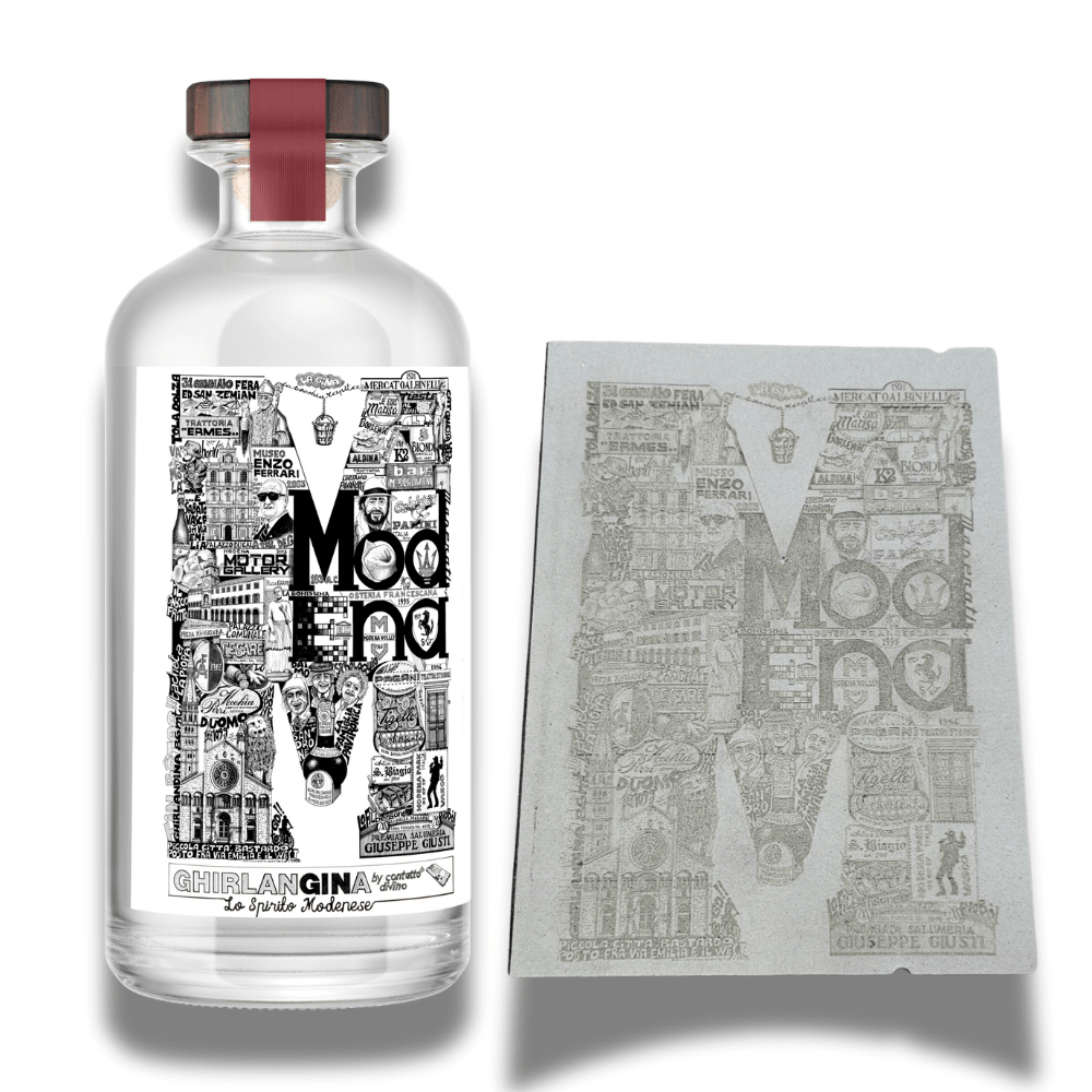 GhirlanGINa Mindfulness Kit (M di Modena) - GIN + Taccuino NFC "M di Modena" - GhirlanGINa