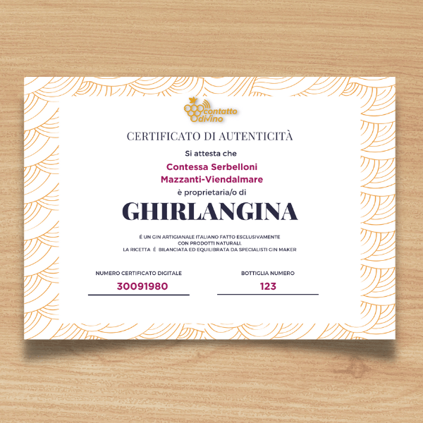 Gin GhirlanGINa Artigianale Personalizzabile – 700ml - GhirlanGINa