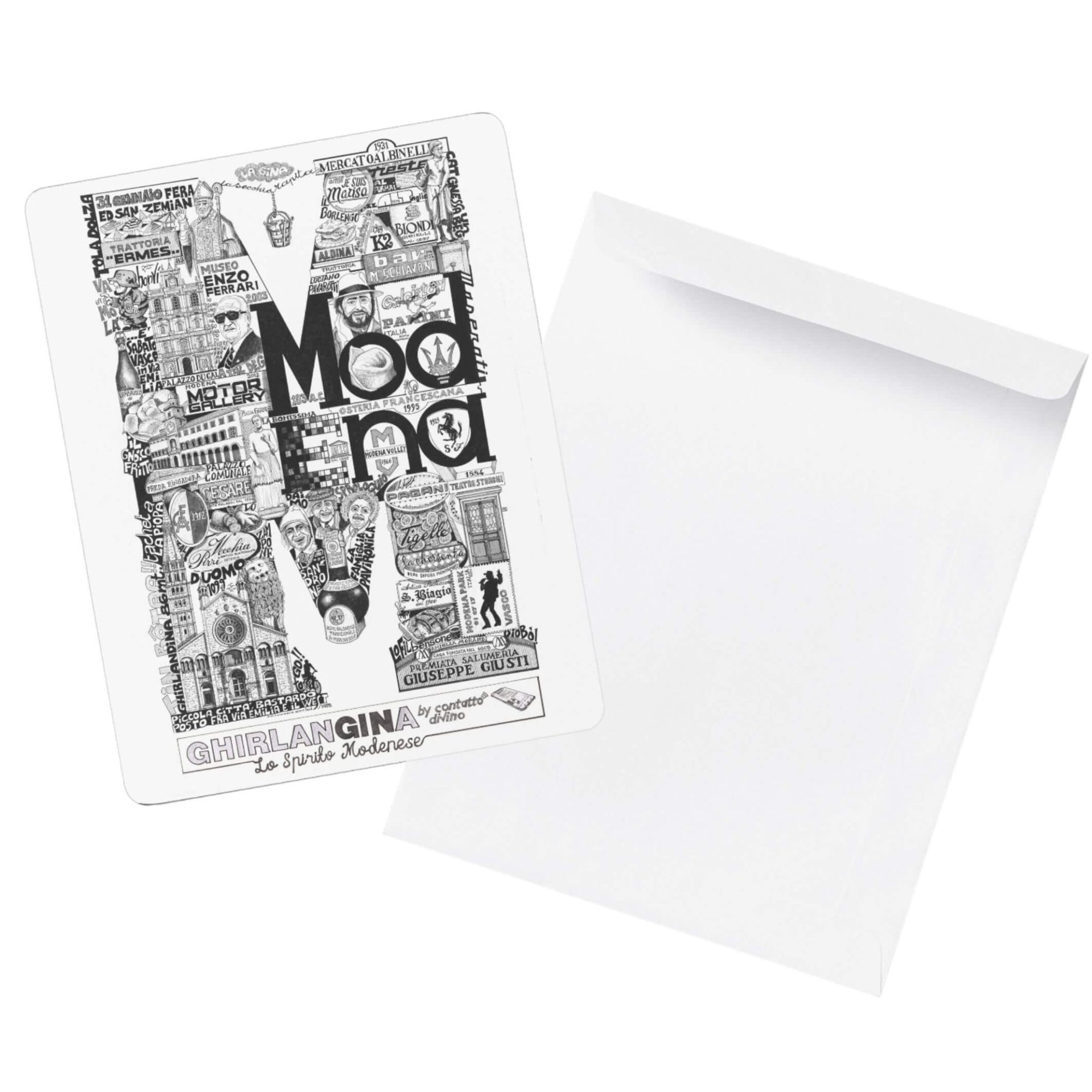 "M" di Modena Kit (🍾Bottiglia + 📄Stampa Tiratura Limitata) - GhirlanGINa
